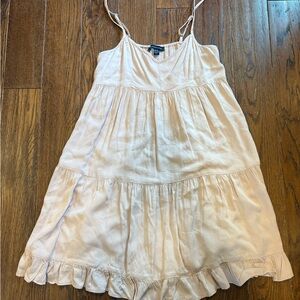 American Eagle Outfitters Light Tan babydoll dress